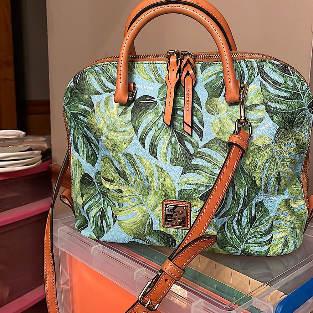 Dooney & Bourke Zip Zip Satchel in Caribbean Blue